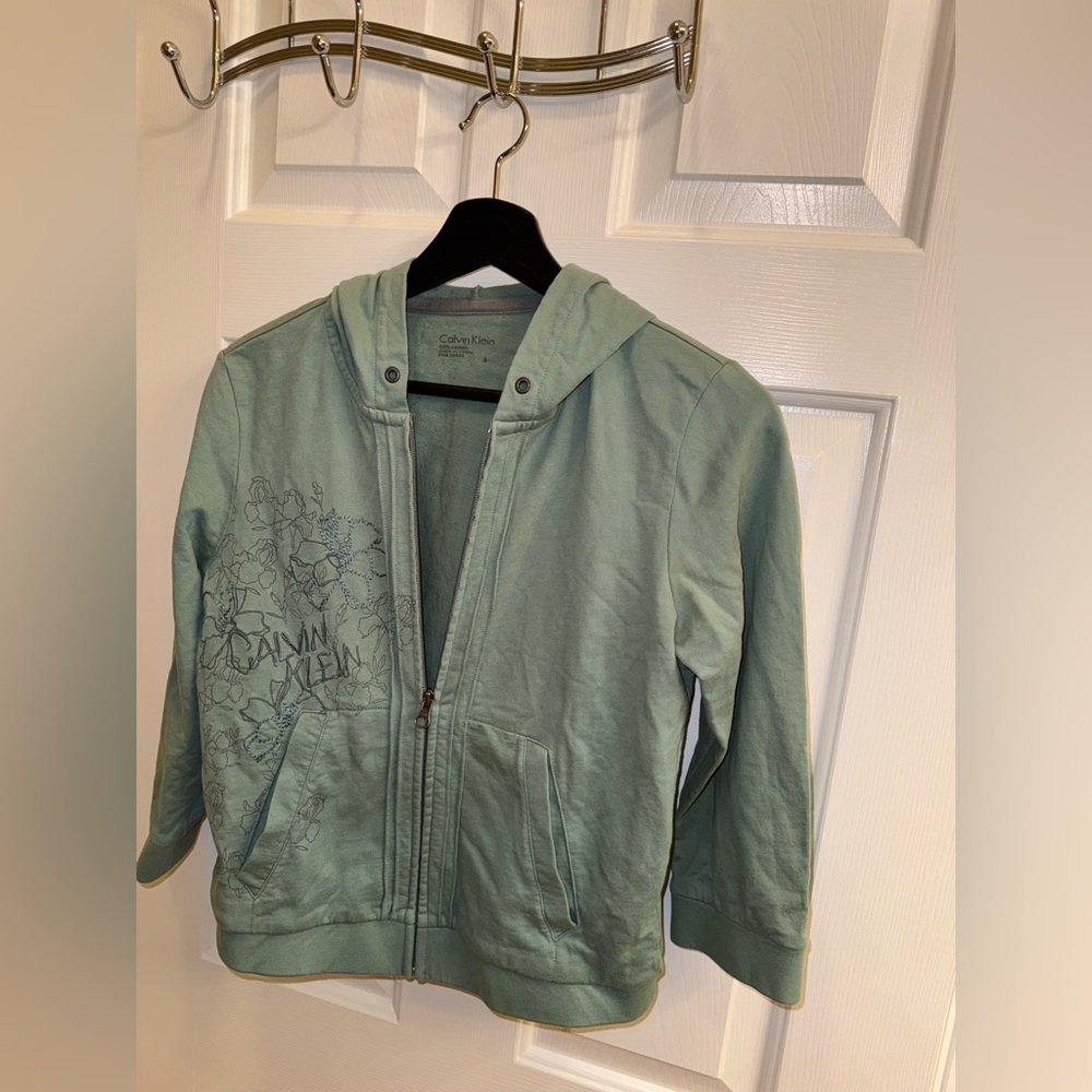 Calvin Klein Women’s Zip-Up Hoodie Jacket, Y2K Vintage - Size Small - Picture 6 of 9